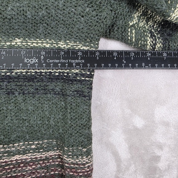 Ava & Viv Christmas Sweater Womens XL Green Stripe Cozy Knit Holiday Winter Top - Picture 8 of 9